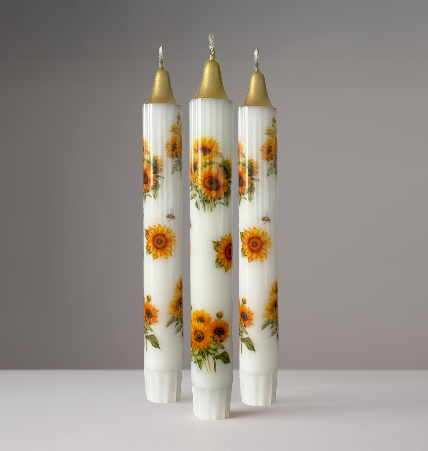 3-Pack Sunflower Candles
