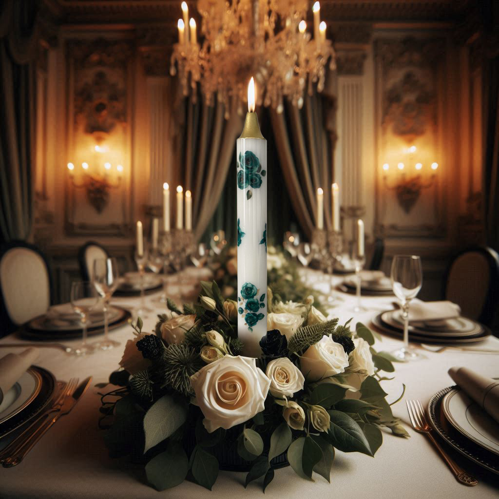 Green Roses Candles(Buy More Pay Less)