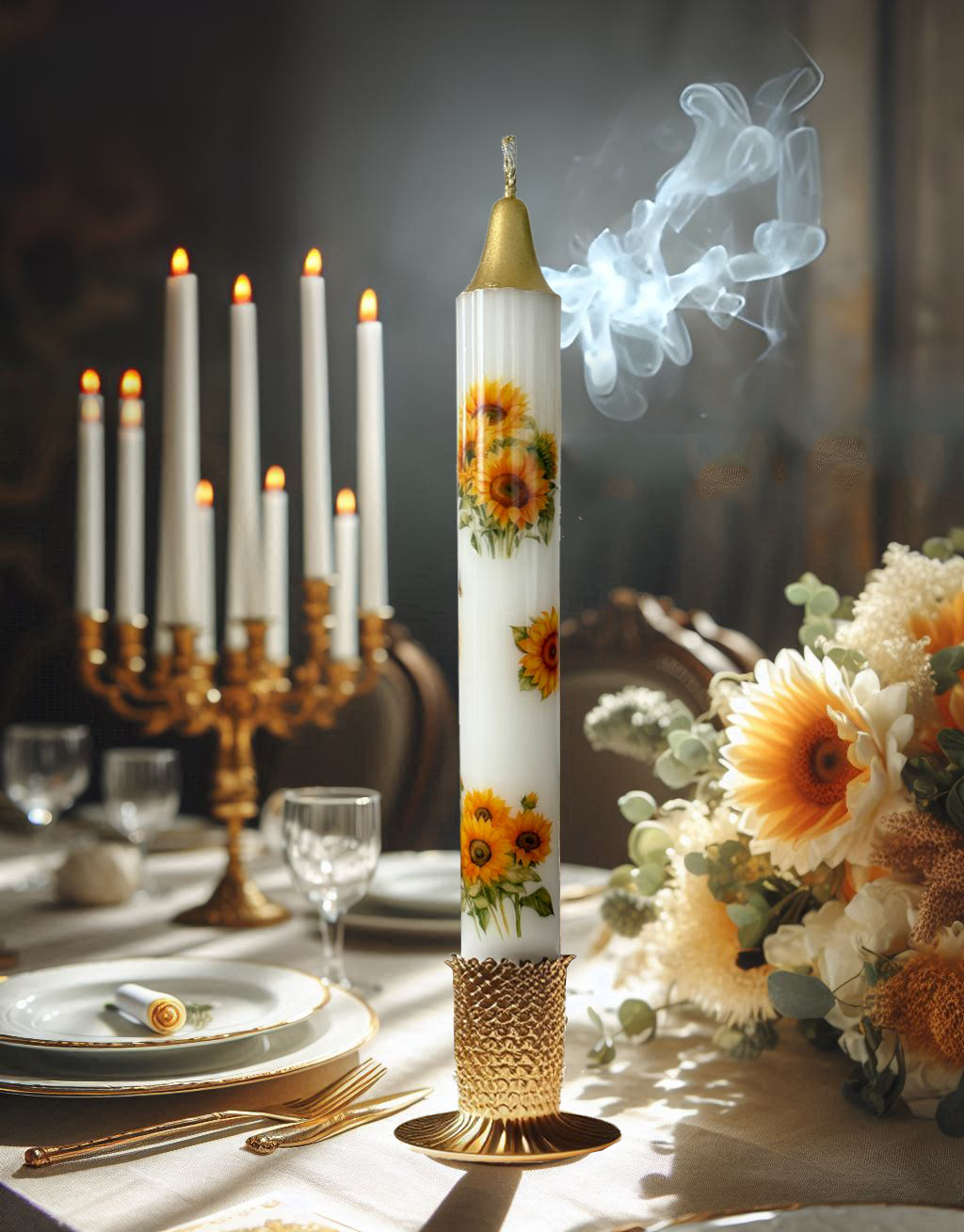 3-Pack Sunflower Candles