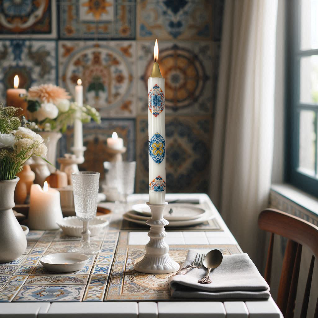 3-Pack Vintage Tile Candles