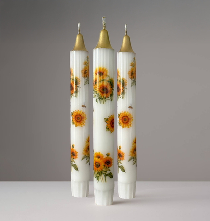 3-Pack Sunflower Candles