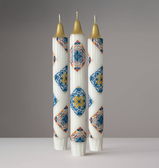 3-Pack Vintage Tile Candles
