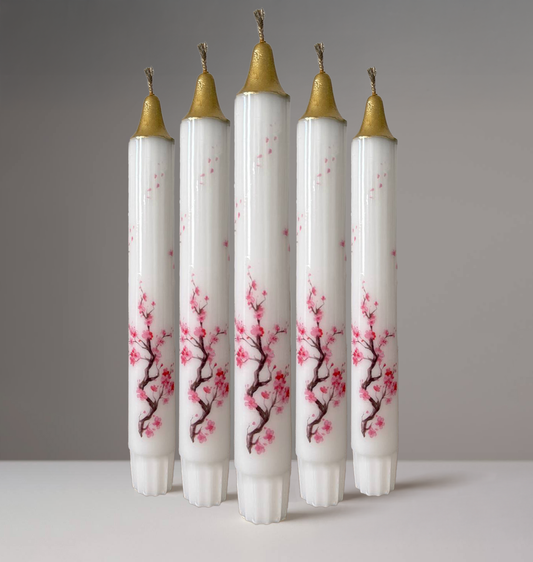 5-Pack Pinky Cherry Blossom Candles