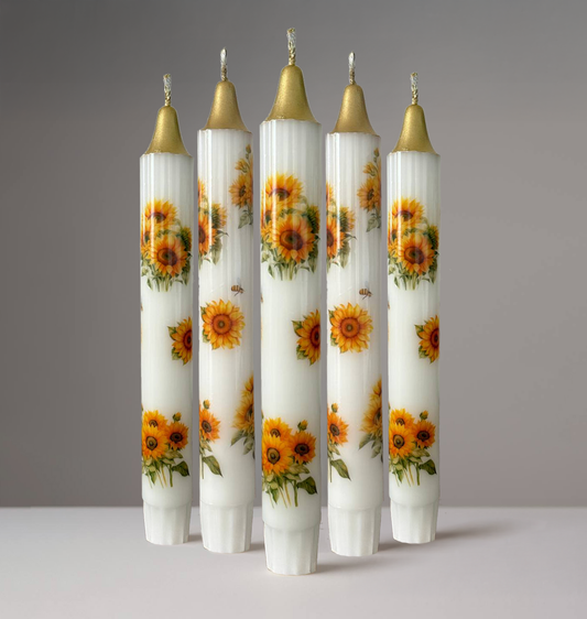 5-Pack Sunflower Candles